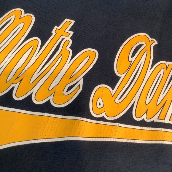 Notre Dame Vintage Sweatshirt Small Galt Sand - Picture 7 of 9